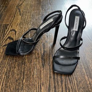 Steve Madden Black Strappy Heels